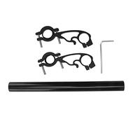 Support multifonctionnel pour guidon de vélo, rallonge de guidon en tube de carbone, support d’extension réglable pour guidons de 22,2 à 31,8 mm, avec clé hexagonale incluse