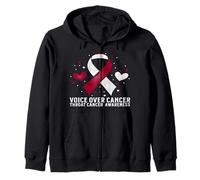 Support Oral Head and Neck Cancer Throat Cancer Awareness Sudadera con Capucha