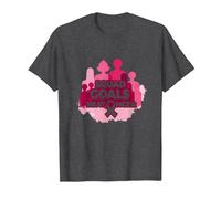 Support Squad Cáncer de Mama: los Objetivos del escuadrón vencen al cáncer Camiseta, Hombre, Jaspeado Oscuro, XXL