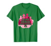Support Squad Cáncer de Mama: los Objetivos del escuadrón vencen al cáncer Camiseta, Hombre, Verde Kelly, L