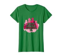 Support Squad Cáncer de Mama: los Objetivos del escuadrón vencen al cáncer Camiseta, Mujer, Verde Kelly, XL