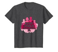 Support Squad Cáncer de Mama: los Objetivos del escuadrón vencen al cáncer Camiseta, Niños, Jaspeado Oscuro, 2 años