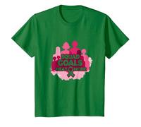 Support Squad Cáncer de Mama: los Objetivos del escuadrón vencen al cáncer Camiseta, Niños, Verde Kelly, 12 años