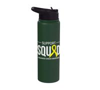 Support Squad Childhood Cancer Awareness Stainless Steel Insulated Water Bottle