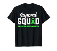 Support Squad - Cinta de concienciación sobre lesiones de médula espinal, color verde lima Camiseta