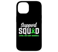 Support Squad - Cinta de concienciación sobre lesiones de médula espinal, color verde lima Carcasa para iPhone 14