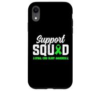 Support Squad - Cinta de concienciación sobre lesiones de médula espinal, color verde lima Carcasa para iPhone XR