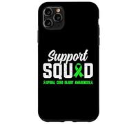 Support Squad - Cinta de concienciación sobre lesiones de médula espinal, color verde lima Carcasa para iPhone 11 Pro Max