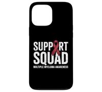 Support Squad - Cinta de Myeloma múltiple Warrior Burdeos Carcasa para iPhone 13 Pro Max
