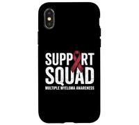 Support Squad - Cinta de Myeloma múltiple Warrior Burdeos Carcasa para iPhone X/XS