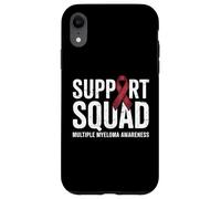 Support Squad - Cinta de Myeloma múltiple Warrior Burdeos Carcasa para iPhone XR