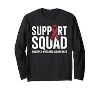 Support Squad - Cinta de Myeloma múltiple Warrior Burdeos Manga Larga