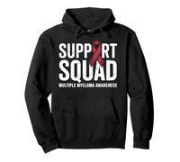 Support Squad - Cinta de Myeloma múltiple Warrior Burdeos Sudadera con Capucha