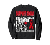 Support Squad for a Warrior Heart Disease Awareness Matching Sudadera