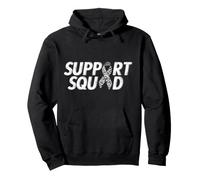 Support Squad Zebra Ribbon: Concientización sobre el cáncer carcinoide Sudadera con Capucha