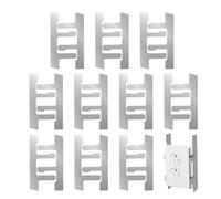 Support Straps for Electrical Box - Industrial Grade Mounting Bracket Set, 10 Pack Junction Clamps, Reinforced Plaster Ear Fixing Strips | Professional Installation, Wall Cavity System, Renovation
