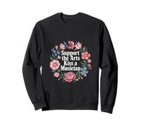 Support The Arts Kiss A Musician Apreciación musical Sudadera
