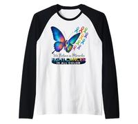 Support The Cancer We Believe in Miracles Fight In All Color Camiseta Manga Raglan