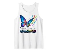 Support The Cancer We Believe in Miracles Fight In All Color Camiseta sin Mangas