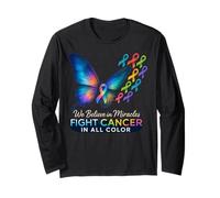 Support The Cancer We Believe in Miracles Fight In All Color Manga Larga