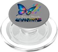 Support The Cancer We Believe in Miracles Fight In All Color PopSockets PopGrip para MagSafe
