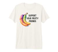 Support Your Fruity Friends Ally Pride Gay LGBT Queer LGBTQ Camiseta Premium