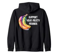 Support Your Fruity Friends LGBT Gay Pride Ally Queer LGBTQ+ Sudadera con Capucha
