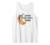 Support Your Fruity Friends LGBTQ Gay Pride Ally Queer LGBT Camiseta sin Mangas