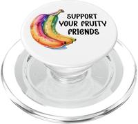Support Your Fruity Friends LGBTQ Gay Pride Ally Queer LGBT PopSockets PopGrip para MagSafe