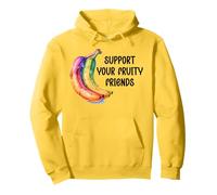 Support Your Fruity Friends LGBTQ Gay Pride Ally Queer LGBT Sudadera con Capucha