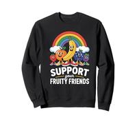 Support Your Fruity Friends Tolerancia Lgbtq Arco iris Sudadera