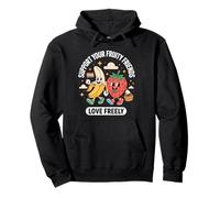 Support Your Fruity Friends Tolerancia Lgbtq Arco iris Sudadera con Capucha