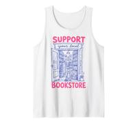 Support Your Local Bookstore Book Lover Reading Bookworm Camiseta sin Mangas