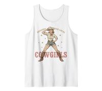 Support Your Local Cowgirls Western Stars Vintage Camiseta sin Mangas