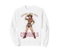 Support Your Local Cowgirls Western Stars Vintage Sudadera