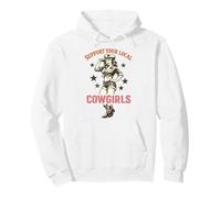 Support Your Local Cowgirls Western Stars Vintage Sudadera con Capucha