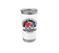 Support Your Local Tattooist - Tattoo Ink - Tattoo Artist Vaso térmico de acero inoxidable de doble pared