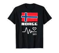 Supporter Foot Noruega Fan Noruega Jersey Bandera Regalo Camiseta