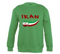 Supportershop - 8 Sweatshirt irán 8 Mixta niños, Verde, FR: L (Talla Fabricante: 8 años)