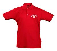 Supportershop - Polo de Rugby Infantil (diseño de Georgia), diseño de Rugby Infantil, Unisex niños, Polo de Rugby para niño Georgia, 5060672802758, Rojo, FR : S (Taille Fabricant : 4 ANS)