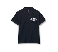 Supportershop - Polo para niño, diseño de Rugby de Francia, Color Azul Marino, Niño, 5060672800730, Azul, FR : S (Taille Fabricant : 4 ANS)
