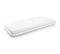 Supportho Colchón ergonómico de espuma fría de alta calidad, 90 x 200 cm, altura de 18 cm, dureza H2/H3, color blanco