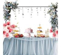 Supporto Ad Da Tavolo Con Morsetti, Regolabile Per Palloncini Da Tavolo Con Morsetti - 1.18 Pollici Cornice Decorativa per Eventi Matrimoni Feste,Per Compleanno Fiori Picnic Matrimonio Cateri