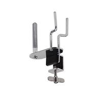 Supporto doppio per cowbell e wood block con aggancio al cerchio grancassa