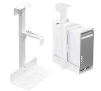 Supporto Pc Fisso Sospeso sotto Scrivania Supporto CPU sotto La Scrivania Montaggio a Parete Reabile a 360 Gradi Due Metodi di Installaze Portata Fino a 25 kg