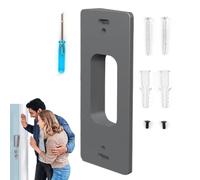 Supporto Per Campanello Video Antifurto - Porta Campanello Grigio 4,4x1,5x11,5 Cm 40 G, Installazione Non Distruttiva Regolabile, Accessorio Universale Per Sicurezza Domestica E Montaggio Facil