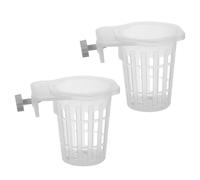 Supporto per Piante Acquatiche per Acquario - Coppette Trasparenti per Piante Acquatiche | 2 Supporti Appendibili con Fori per Acquari Senza Cornice