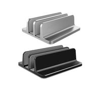 (Supporto pieghevole (2 pezzi)Supporto verticale regolabile per laptop Supporto per laptop in aluminio