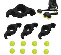 Supporto Stabilizzatore Bici - Set 4 Adattatori 8 Palline Tennis | Accessorio Rocker Board Antivibrante Piedi Snodo Per Trainer Ciclismo Indoor