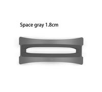 Supporto verticale portatile salvaspazio in lega di alluminio a due posti (grigio 1,8 cm) per scrivania